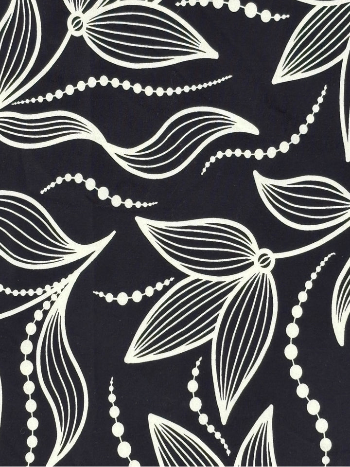 Black Lotus Cut Out Cheeky Bottom-Rhyle Swim