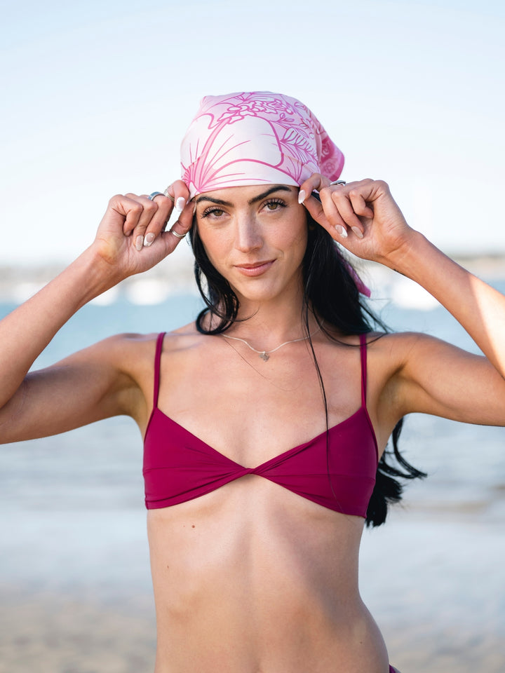 Blossom Satin Scarf - Accessories - Rhyle Swim