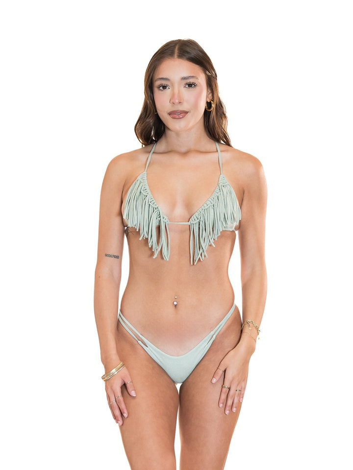 Boho Mint Cut Out Cheeky Bottom